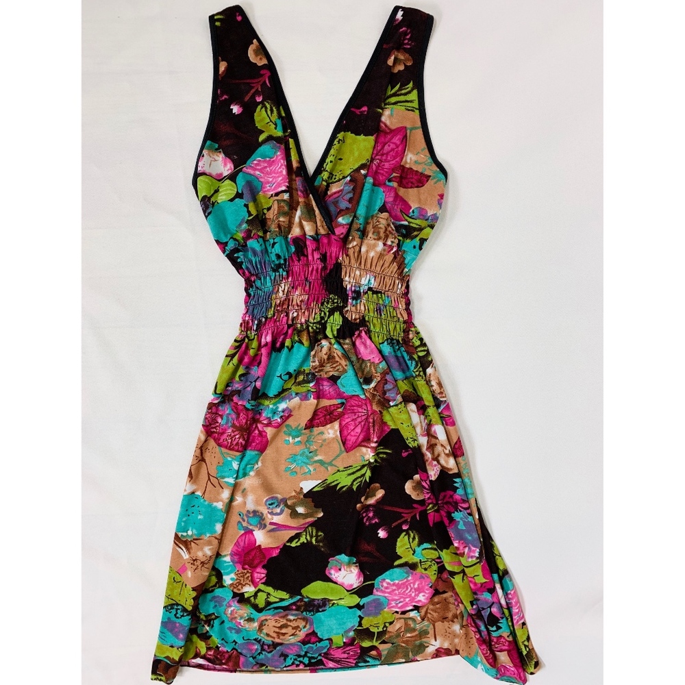 Silk Abstract Summer Dress